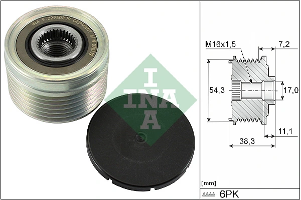 Alternator Freewheel Clutch